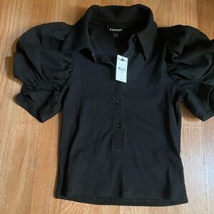 Express black crop top size xs. Brand new